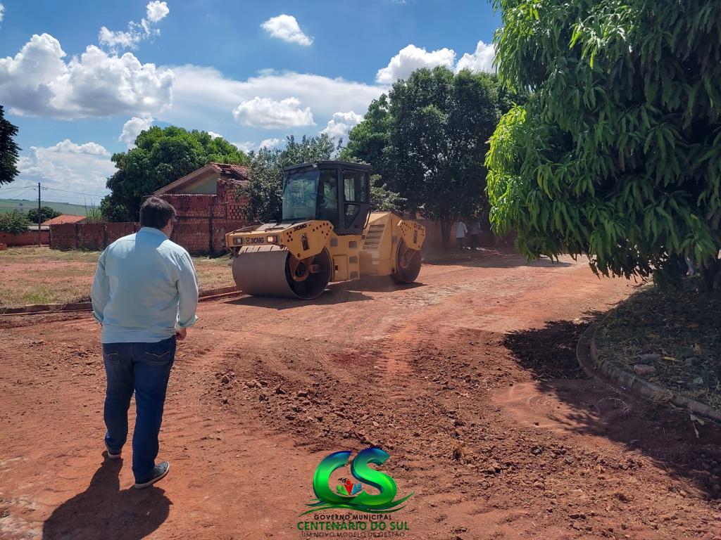 INFRAESTRUTURA - Prefeito Junior Tavian Visita Obras de Pavimentação em Centenário do Sul. Jardim Nazaré, Rua Massanobu e Ventania